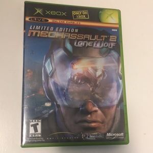 X BOX LIVE MECHASSAULT 2 LONEWOLF RATED TEEN DUAL CD GAME.